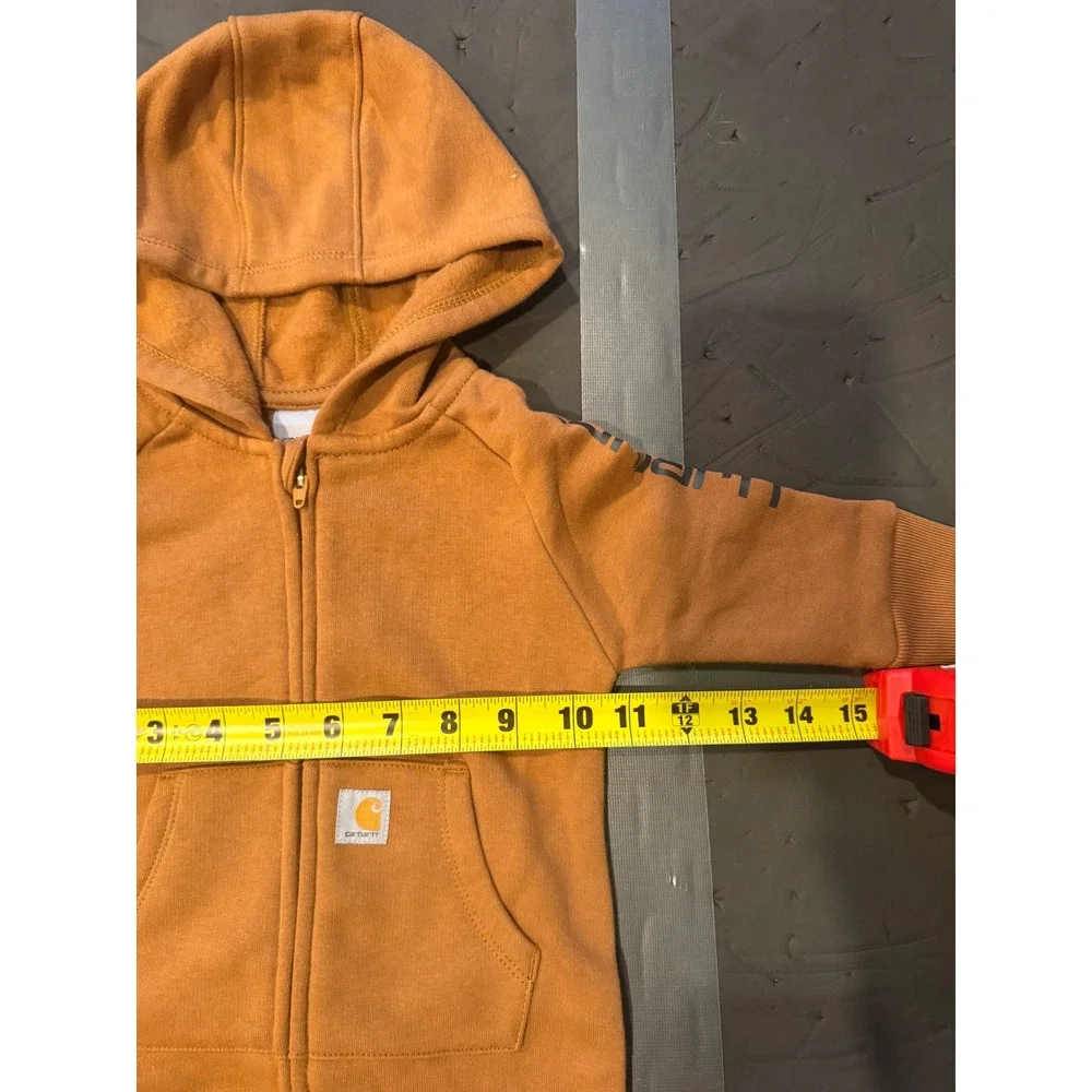Carhartt Baby Fleece Hooded Coverall Jumpsuit Brown 6 Months‎ NWT